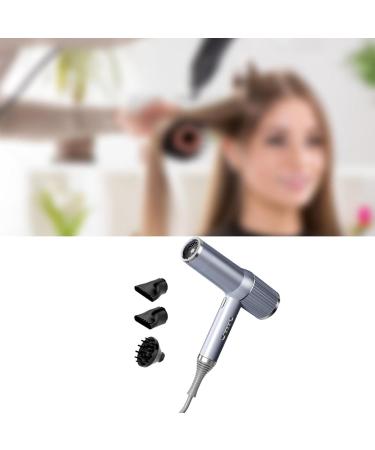 FashionCha Hair Dryer Hair Tool Mini Air Blower with Nozzle for Fine Thick Natural Wave Frizzy Hair gray 3 Nozzle - Buy Online on GoSupps.com