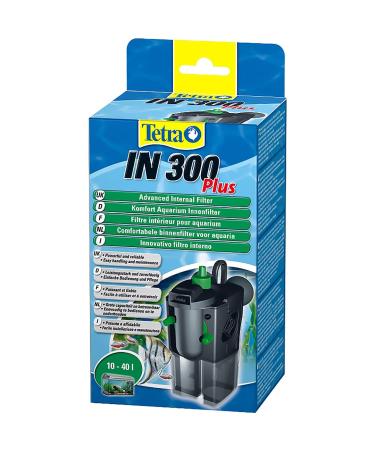 Tetra in 300 plus aquarium internal filter - filter for clear and healthy water mechanical biological and chemical filtering suitable for aquariums with 10 - 40 liters