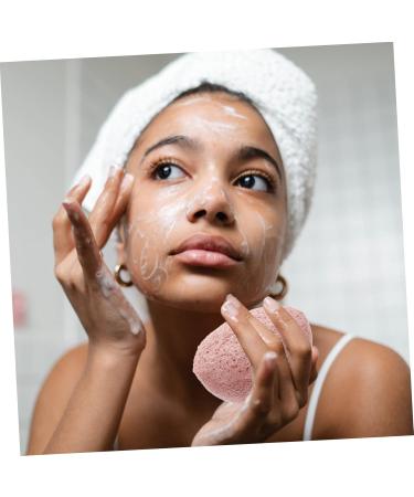 Beavorty 8pcs Konjac Facial Cleanser Sponge - Natural Exfoliating Loofah for Women - Pink Foam Sponge for Soft Glowing Skin - Buy Online on GoSupps.com