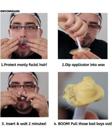 Groomarang Nose Hair Wax Kit for Men & Women | Includes Nose Wax + Hair Threading Device for Beard & Eyebrow Shaping - Buy Online on GoSupps.com