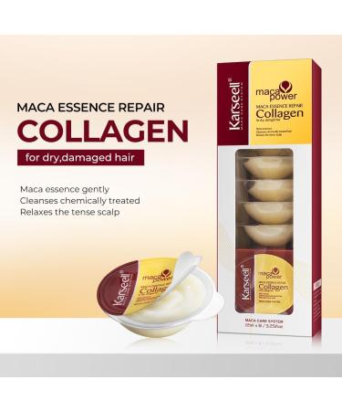  Karseell Karseell Collagen Hair Mask 12ml x 8 Pcs Maca Essence Hair Mask Deep Repair for Dry and Damaged Hair All Hair Types - Buy Online on GoSupps.com