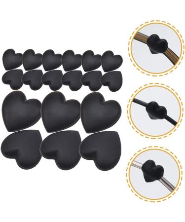 Housoutil Schnapps Glass - 20 Pairs Anti-Cover Glass Holders & Accessories | Black Silica Glasses Ears Anti-Clip - Buy Online on GoSupps.com