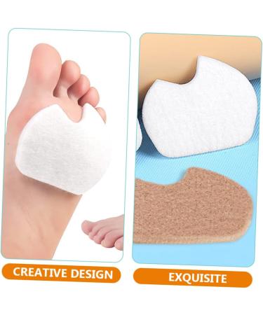 FOMIYES 30 Pairs Forefoot Metatarsal Pads for Women - Reusable High Heel Comfort Stickers - Soft Wool Felt Neuroma Support for High Heels - Buy Online on GoSupps.com