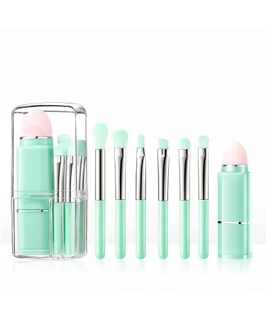 FHI7 Makeup Brushes Set Acrylic Green