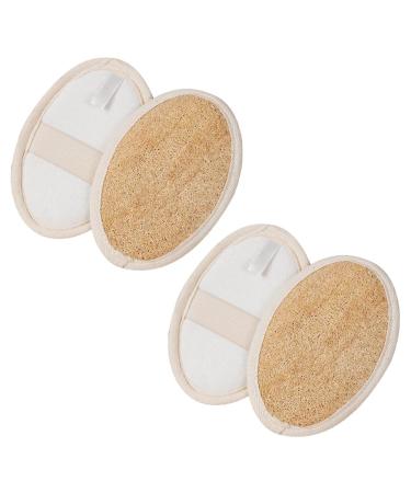 4 Pcs Exfoliating Loofah Sponge Pads Facial Scrub Pads Face Exfoliator Pads Face Cleansing Scrubbers Body Scrubber Pads Shower Loofah Sponges for Men Women