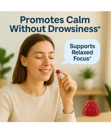 L-Theanine Gummies 200mg L Theanine Supplement Chewable Gummy Ltheanine/L theanine 200mg Focus and Calm Vitamins Supplement for Kids and Adults - Buy Online on GoSupps.com