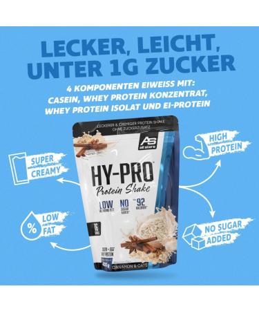 All Stars HY-PRO Protein Shake 400g - Cinnamon-Oatmeal | Premium International Shipping - Buy Online on GoSupps.com