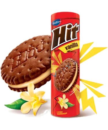 Hit Coconut Vanilla Strawberry Cocoa & Hazelnut Cream Filled Biscuit 220g | Pick your Favourite Flavour & Number of Pack - Buy Online on GoSupps.com