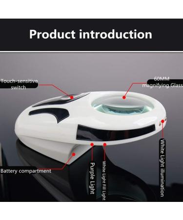 Magnifying Glass Handheld 5X Magnification with 3 LED Lights Portable HD Large Lens for The Elderly and Students Reading to Observe Tiny Creatures Good Times - Buy Online on GoSupps.com