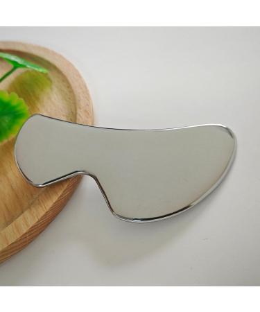 Shop Premium Stainless Steel Gua Sha Tool | Metal Gua Sha for Jaw Shaping & Swelling Reduction | Perfect Skin Care Gift - Buy Online on GoSupps.com