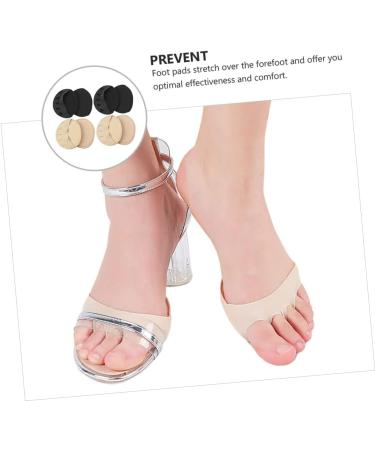 FOMIYES 8 Pairs High Heels Forefoot Pad Socks - Clear Stripper Heel Comfort for Women | Non-Slip Cotton Booties - Buy Online on GoSupps.com
