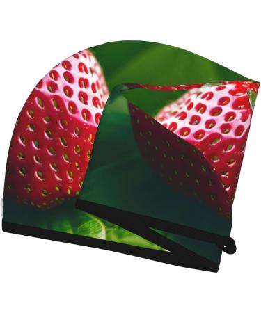 Strawberry Coral Velvet Dry Hair Cap - Unisex Wet Towel Wrap for Home Pool Parties & Beach | Perfect Accessory for All - Buy Online on GoSupps.com