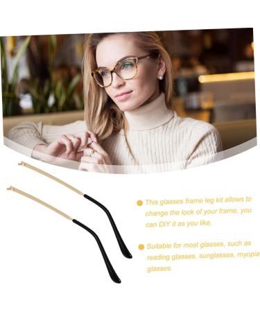 Lalafina 2 Pairs of Sunglasses Replacement Legs & Brackets | Metal Temple Holders for Men & Women | 14x1cm Glasses Accessories - Buy Online on GoSupps.com