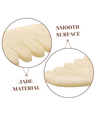 Iwowhero Jade Gua Sha Kamm - Multifunctional Massage Comb & Hair Tool | Chinese Jade Hair Comb & Gua Sha for Relaxation - Buy Online on GoSupps.com