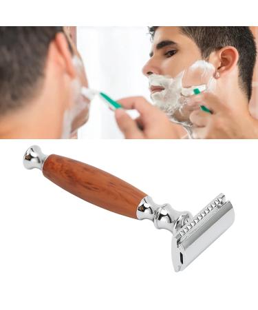 Premium Metal Safety Razor - Double Edge Stainless Steel Hand Razor Kit for Men | Nostalgic Design & Sturdy Stand Included - Buy Online on GoSupps.com
