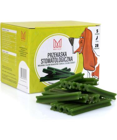 Mersjo Dog Dental Sticks - Grain-Free Healthy Treats for Small Dogs (Up to 10kg) 56 Pieces | Reduces Bad Breath & Supports Oral Care - Buy Online on GoSupps.com