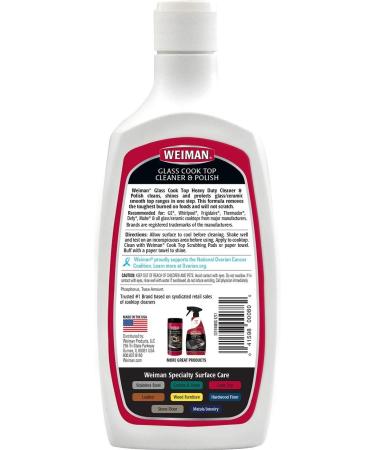 Weiman Stainless Steel Cleaner & Cooktop Polish - Appliance Kitchen Cleaning Kit - Buy Online on GoSupps.com