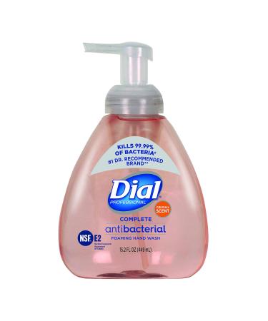 Dial Complete Original Antibacterial Foaming Hand Wash 15.2 OZ Pump Bottle (Pack of 4) Pink
