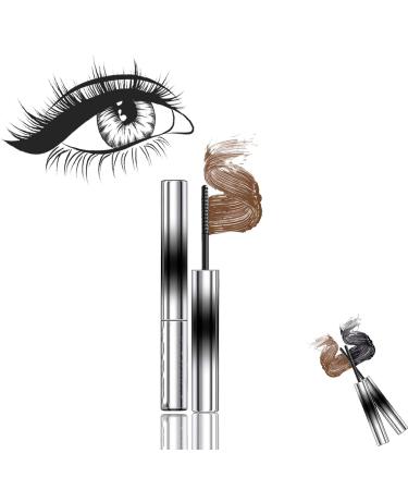 generic Olivia Blaire Iron Wand Mascara Bristleless Metal Rod Mascara Judy Doll Mascara 3d Curling Eyelash Iron Mascara Waterproof Flake Proof Long Lasting (Brown)