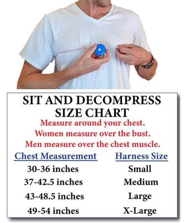 Sit and Decompress Back Stretcher - Chiropractor Designed Therapy for Spine Decompression and Back Realignment - Made in USA - Medium Size (Pack of 1) - Buy Online on GoSupps.com