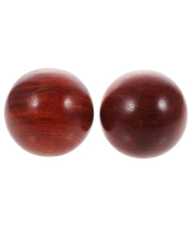 Magiclulu 1 set of handball large wooden beads cone balls for hand fitness balls Hand exercise massage balls wooden baoding balls massage massage ball traditional chinese medicine fabric foot sole