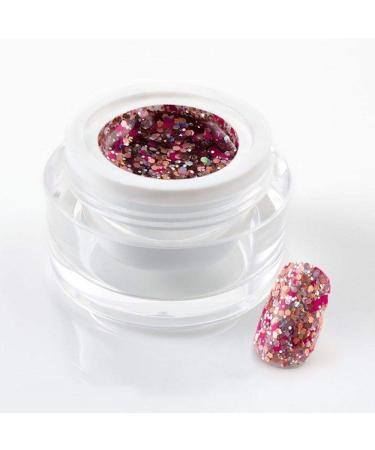 5 ml exclusive UV color gel/colour gel/glitter gel - in Big Glitter Pink Lady