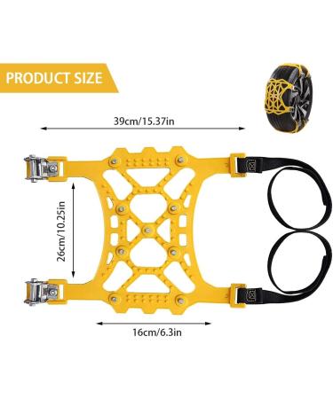 Swetup Universal Snow Chains - 6-Piece Tire Chains for Cars & Trucks (205/55 R16) | Anti-Slip Safety Aid for Tire Width 165-285 mm - Buy Online on GoSupps.com