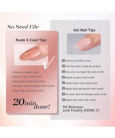 BTArtbox Medium Press On Nails - Soft Gel Almond Tips | Natural Base Color & Strong Adhesion for Perfect Short Nail Extensions - Buy Online on GoSupps.com