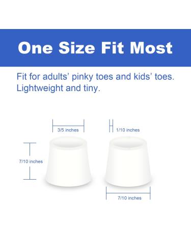 Silicone Small Toe Protectors - 14-Piece Pinky Toe Covers for Baby, Kids, Men, and Women - Breathable Corns, Blisters, Guards Sleeves for Hiking, Walking, Running - Buy Online on GoSupps.com