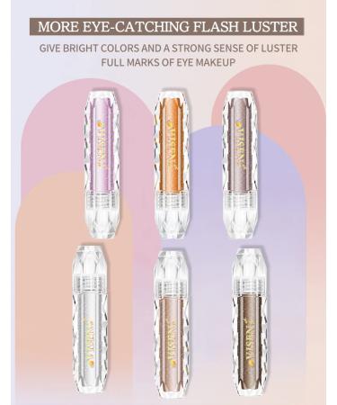 Shimmering Liquid Glitter Eyeshadow | Long-Lasting Sparkling Eye Makeup | Highlighter | 8 Colors Available (#03 Misty Sands) - Buy Online on GoSupps.com