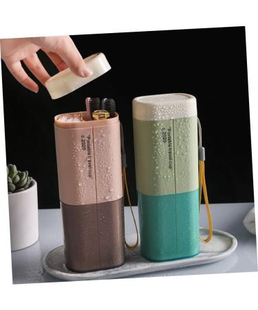 Plafope Travel Toothbrush Storage Box - 3-Piece Set with Toothpaste Holder & Travel Mug - Perfect for On-the-Go Oral Care - Buy Online on GoSupps.com