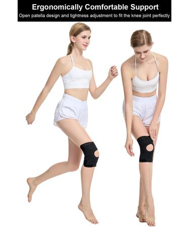 Knee Brace for Men & Women - Pain Relief & Stabilization for Meniscus Tear - X-Large Black Compression Sleeve - Buy Online on GoSupps.com