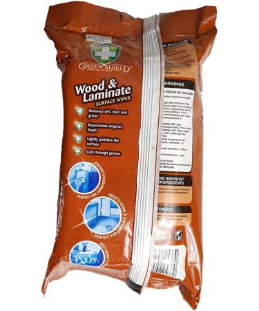 Green Shield Wood & Laminate Wipes 70pk - Buy Online on GoSupps.com