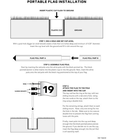 Tour Gear Portable Golf Flag with Cup  6-Foot Height Flagstick  Create Your Own 19th Hole Backyard Golf Practice Hole  White/Red - Buy Online on GoSupps.com