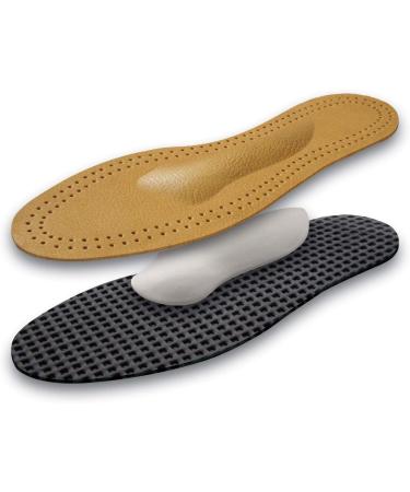 Orthopedic Shoe Inserts for Flat Feet & Spread Foot - Tacco Footcare Anatomic Insoles (46 EUR) - Midfoot Cushion & Longitudinal Vault Support - Buy Online on GoSupps.com