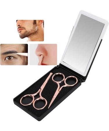 Verdant Touch Stainless Steel Scissors Stainless Steel Portable Eyebrow and Nose Hair Scissors Rose Gold Cosmetic Tool - Buy Online on GoSupps.com