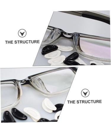 Minkissy 20 Pairs Glasses Nose Pads - Anti-Slip Cushions & Support for Comfortable Eyewear - Black Nasal Pillows & Accessories - Buy Online on GoSupps.com