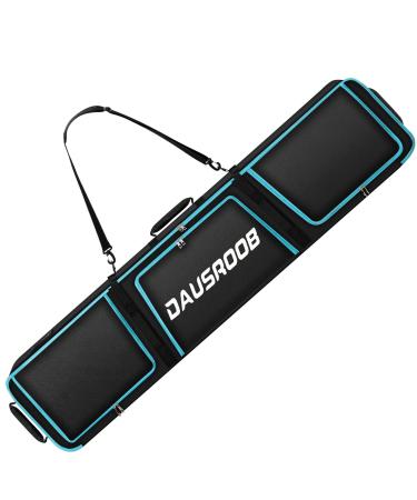 DAUSROOB Snowboard Bag Padded Ski Bag with Storage Compartments Fits Snowboard, Goggles, Gloves, Ski Outdoor Camping, and Hiking Accessories, Perfect for Air Plane Travel, Road Trips ,Unisex Bag Length 160 CM