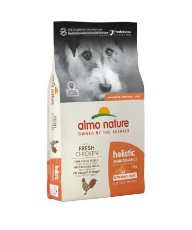 Almo Nature Holistic Maintenance XS-S Dog. Croquettes for Small Breed Dogs with Fresh Chicken. 12 Kg