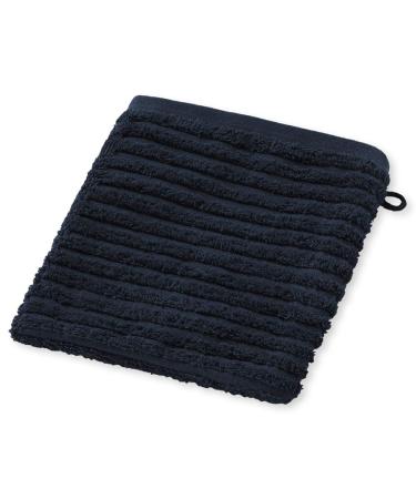 Schiesser Washcloth structure 16x21 cm Darkblue