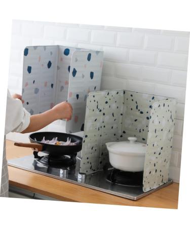 Zerodeko 2pcs Grease Splatter Guard Oil Block Anti Splatter Shield Guard Frying Pan Spit Guard Non-Stick Frying Pan Removal Scald Proof Board Foil Gas Stove Shield Aluminum Foil Heat Shield As Shownx2pcs mediumx2pcs - Buy Online on GoSupps.com