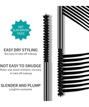 5 Waterproof Mascara for Eyelash | Fine Brush Mascara for Makeup Lovers Waterproof Mascara Easy to Apply Naturally Longer and More Attractive Lashes for Family Friends Colleagues Uwariloy 5 Pcs Single Attribute - Buy Online on GoSupps.com