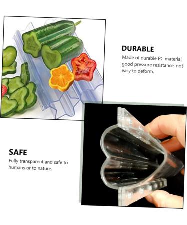 Kisangel 6 Pcs Vegetable Shaping Vegetables Cucumbers White Cake Fruit Tools Planter Ice Cubes - Buy Online on GoSupps.com