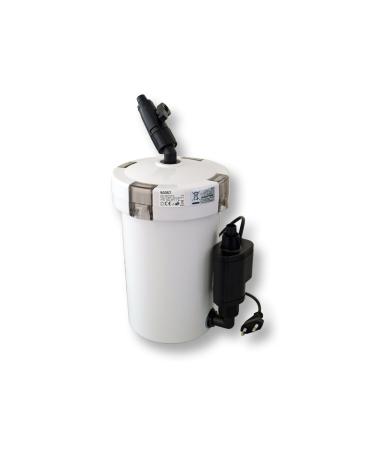 SunSun HW-603B Aquarium external filter 400 L/h with 3 filter sponges and 1 filter fleece filter media filter pump