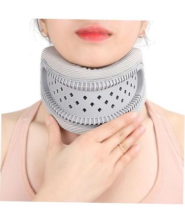 Minkissy Cervical Device Band - Soft Protective Brace for Neck Pain Relief & Support | Travel & Household Use | 52.50x2.20cm Gray - Buy Online on GoSupps.com