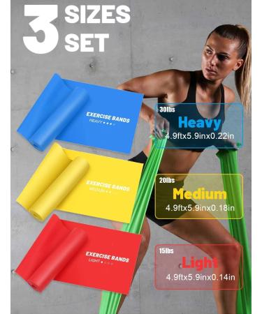 Resistance Bands Exercise Bands Resistance Bands for Working Out Work Out Bands with Handles for Men and Women Fitness Strength Training Home Gym Equipment (Chromatic) - Buy Online on GoSupps.com