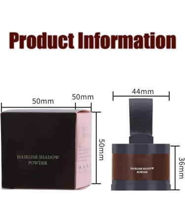 Instantly Hairline Shadow Powder Dark Brown Hair Root Dye Shadow Cover Windproof Sweatproof Hair Touch-Up for Thin Hair Grey Hairline Hair Root Concealer for Hairline Eyebrows Beard - Buy Online on GoSupps.com