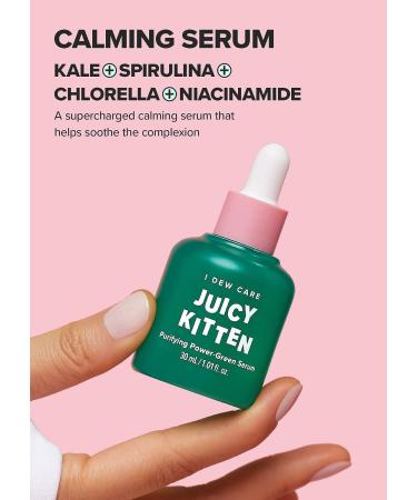 I Dew Care Juicy Kitten Face Serum - Purifying Power-Green Korean Skincare 1.01 Fl Oz - Buy Online on GoSupps.com