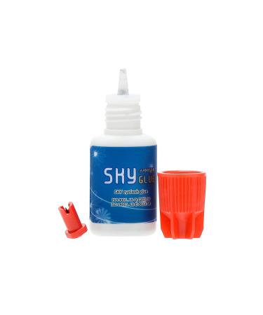 Sky Glue S+ 5ml 2 Bottles Long Retention Eyelash Extensions Adhesive by KBS | Fast Drying, Professional Black Glue | 6-8 Weeks Lasting Time | Includes 2 Eyepatches (Two Pack) - Buy Online on GoSupps.com