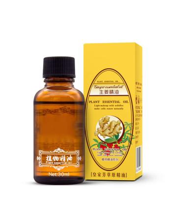 Hocossy Belly Drainage Ginger Oil massage oil for lymphatic drainage relax massage oil liquid to promote blood circulation Essential Oils relief from sore muscles 1PCs
